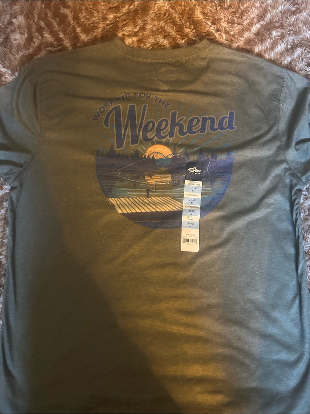 Fishing Graphic Tee Brand New
